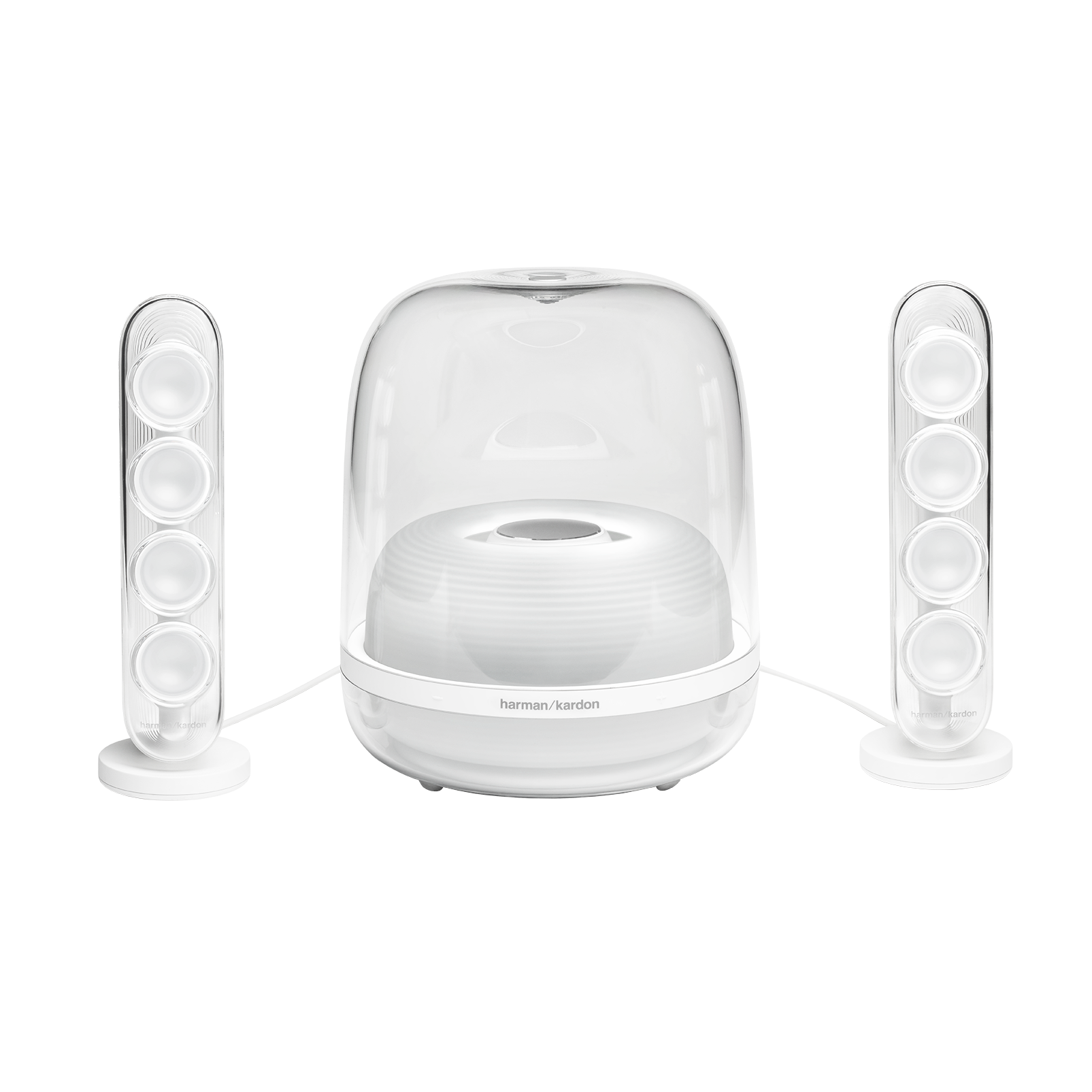 Harman Kardon SoundSticks 4 - White - Bluetooth Speaker System - Front